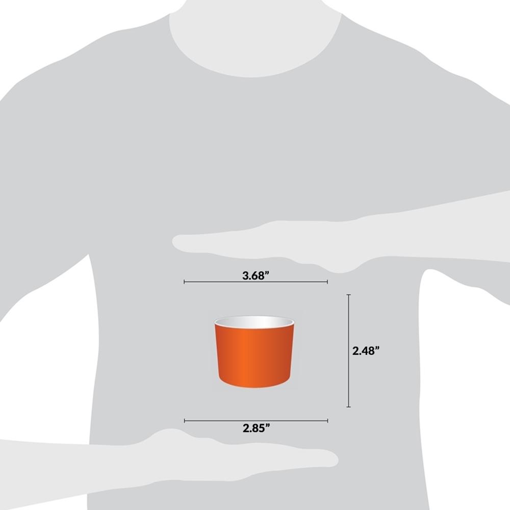 UNIQ® 8 oz Orange Ice Cream Cups