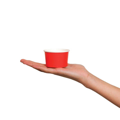 UNIQ® 4 oz Red Ice Cream Cups