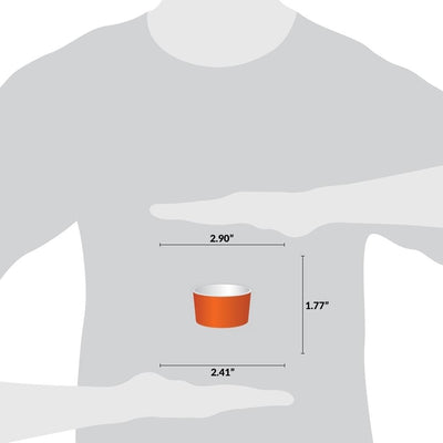 UNIQ® 4 oz Orange Ice Cream Cups