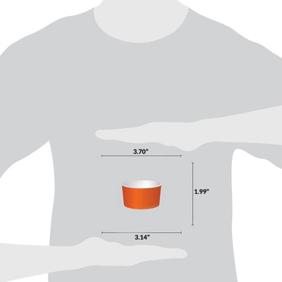 UNIQ® 6 oz Orange Ice Cream Cups