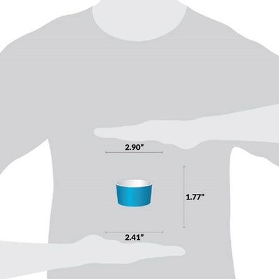 UNIQ® 4 oz Blue Ice Cream Cups