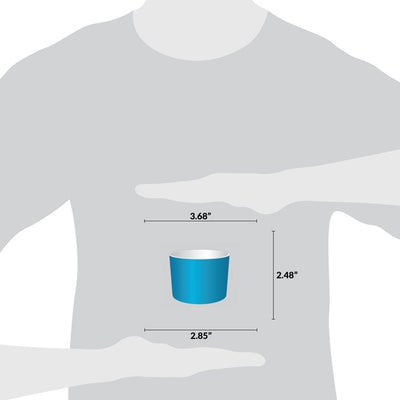 UNIQ® 8 oz Blue Ice Cream Cups