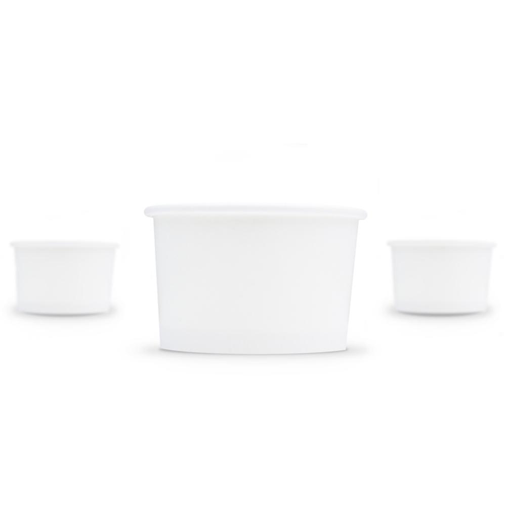 UNIQ® 3 oz White Ice Cream Cups