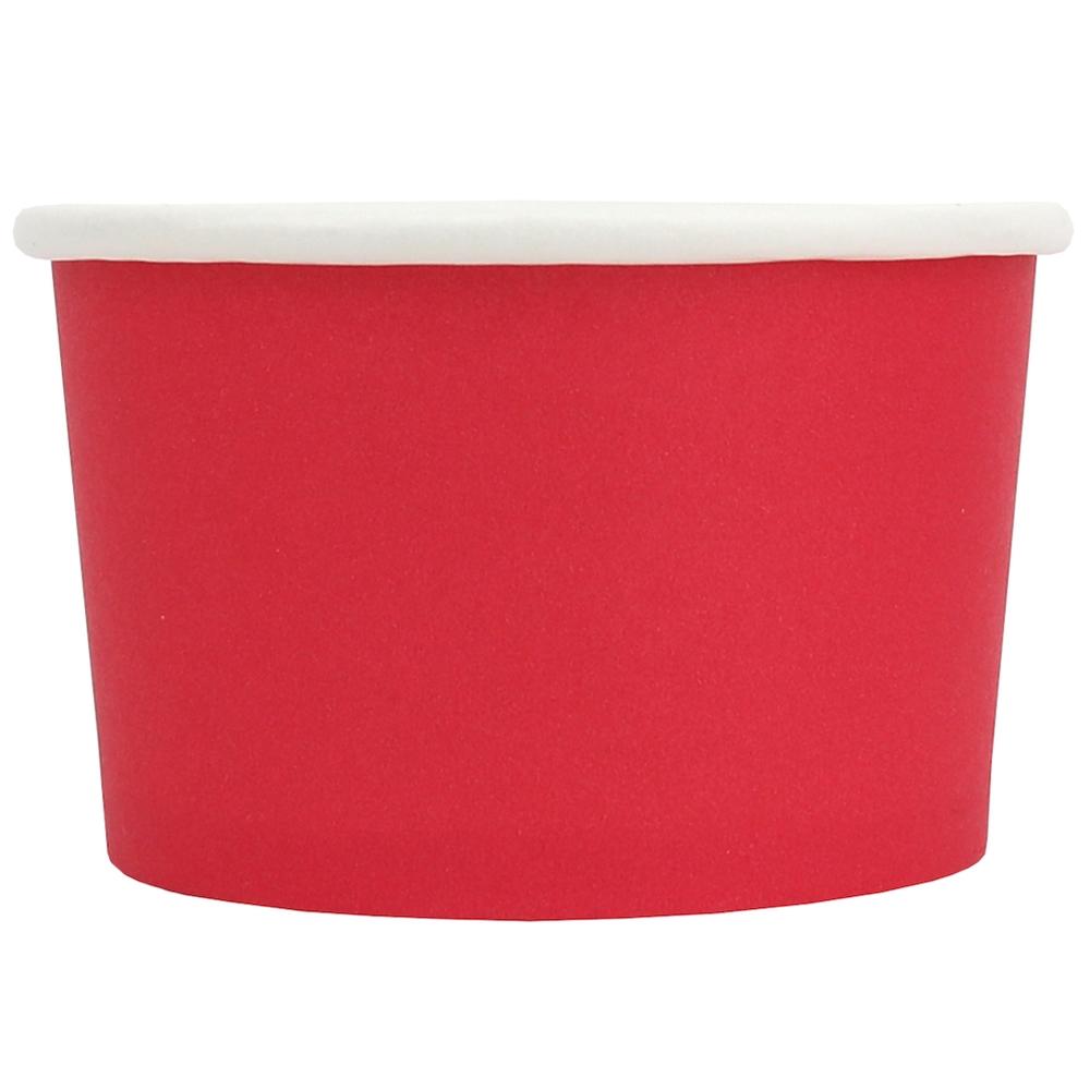UNIQ® 4 oz Red Eco-Friendly Compostable Ice Cream Cups