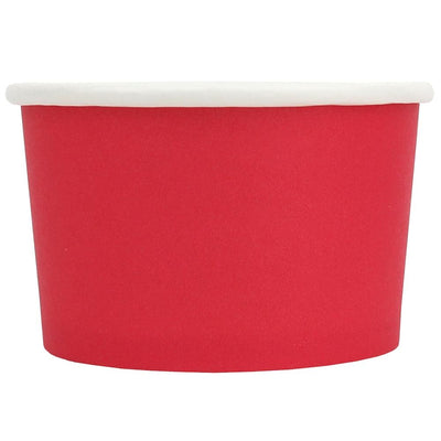UNIQ® 4 oz Red Eco-Friendly Compostable Ice Cream Cups