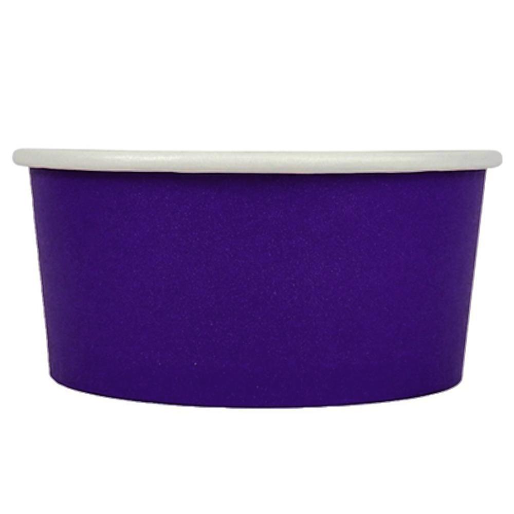 UNIQ® 6 oz Purple Eco-Friendly Compostable Ice Cream Cups