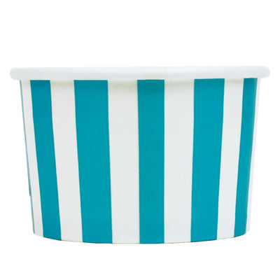 UNIQ® 4 oz Blue Striped Madness Ice Cream Cups