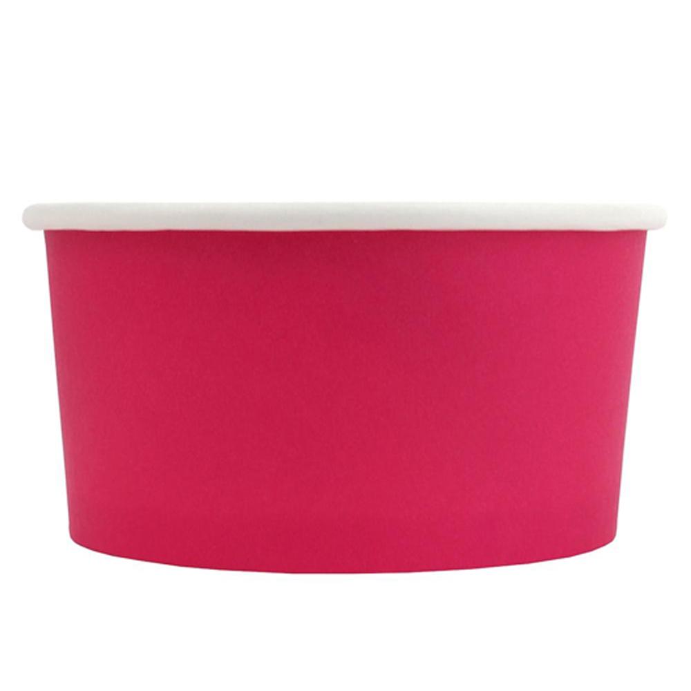UNIQ® 4 oz Pink Eco-Friendly Compostable Ice Cream Cups