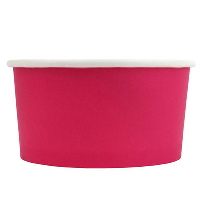 UNIQ® 4 oz Pink Eco-Friendly Compostable Ice Cream Cups