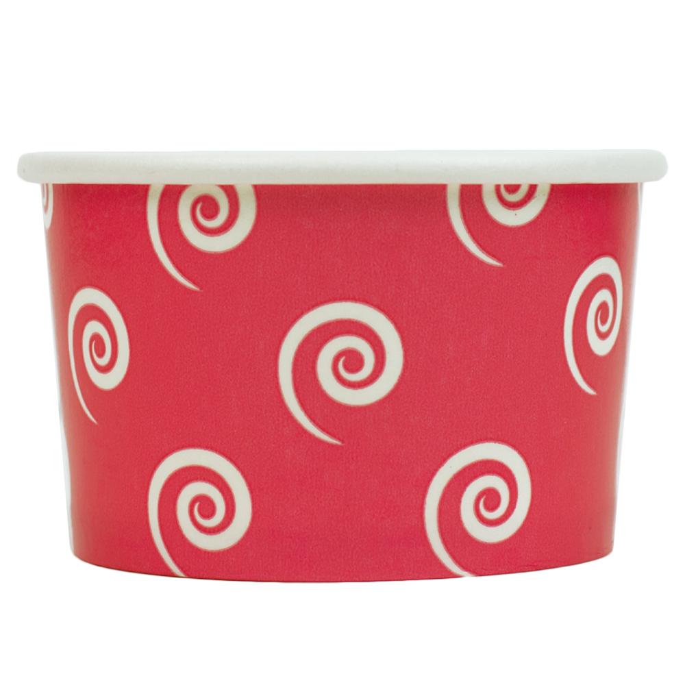 UNIQ® 4 oz Pink Swirls and Twirls Ice Cream Cups
