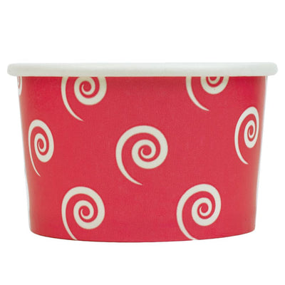 UNIQ® 4 oz Pink Swirls and Twirls Ice Cream Cups