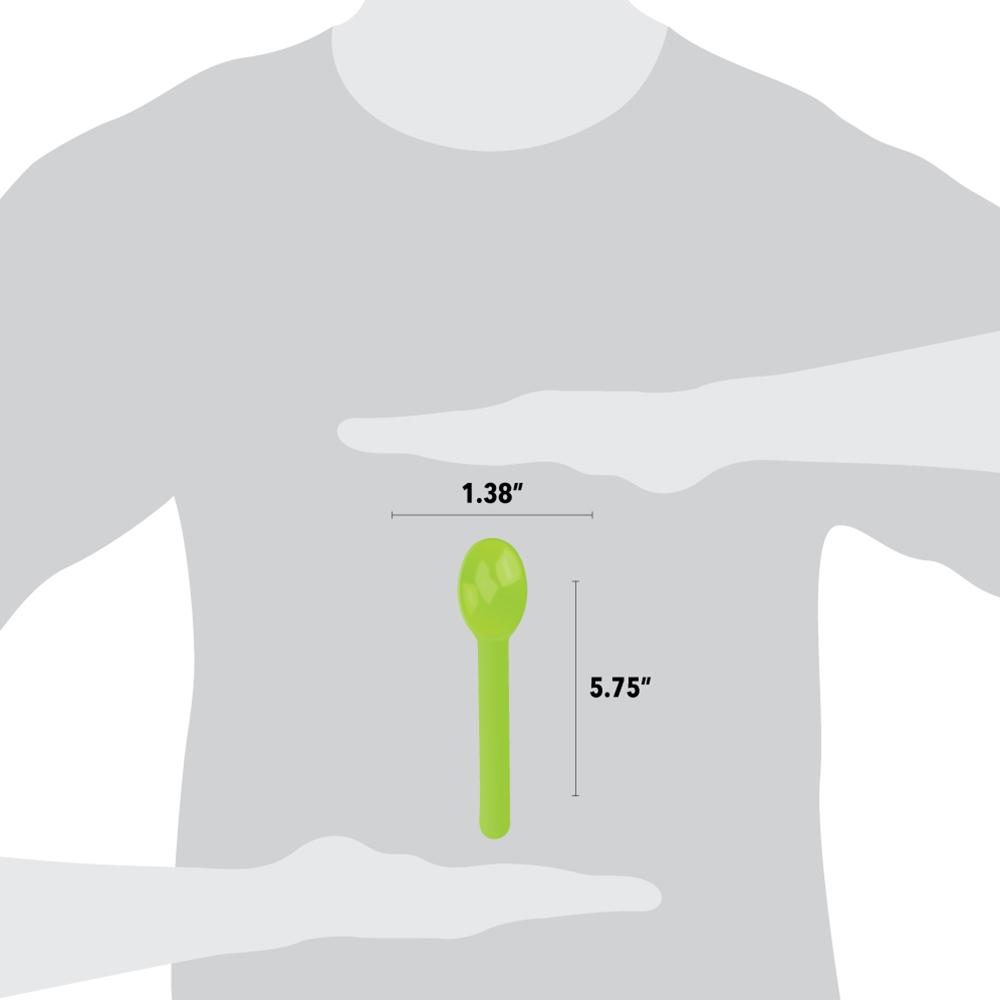 UNIQ® Green Heavy Duty Ice Cream Spoons