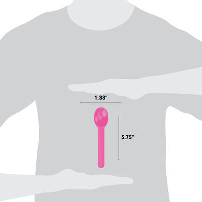 UNIQ® Pink Heavy Duty Ice Cream Spoons