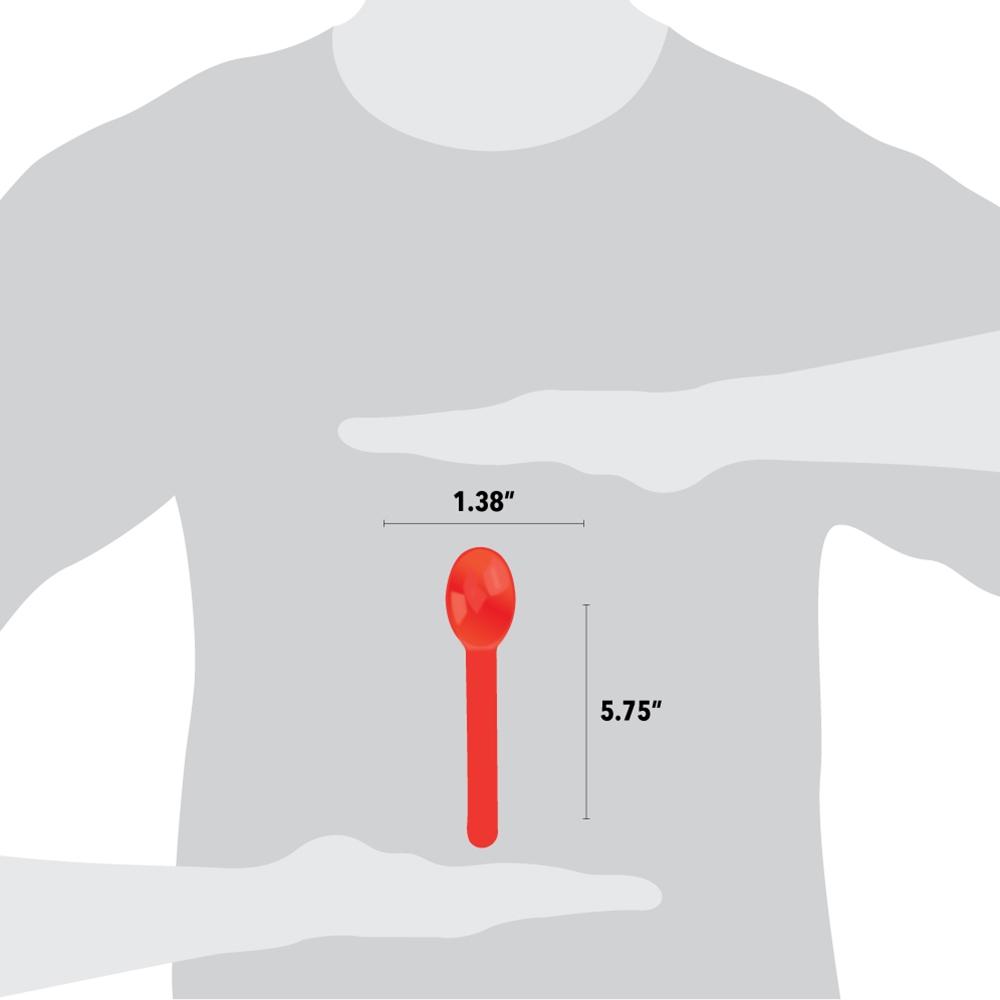UNIQ® Red Heavy Duty Ice Cream Spoons