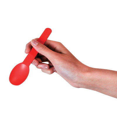 UNIQ® Red Heavy Duty Ice Cream Spoons