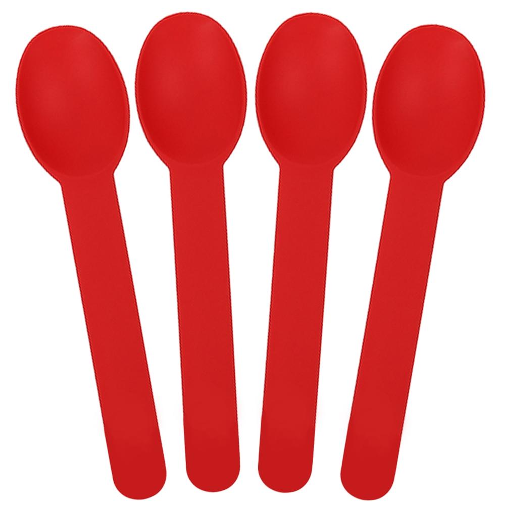 UNIQ® Red Heavy Duty Ice Cream Spoons