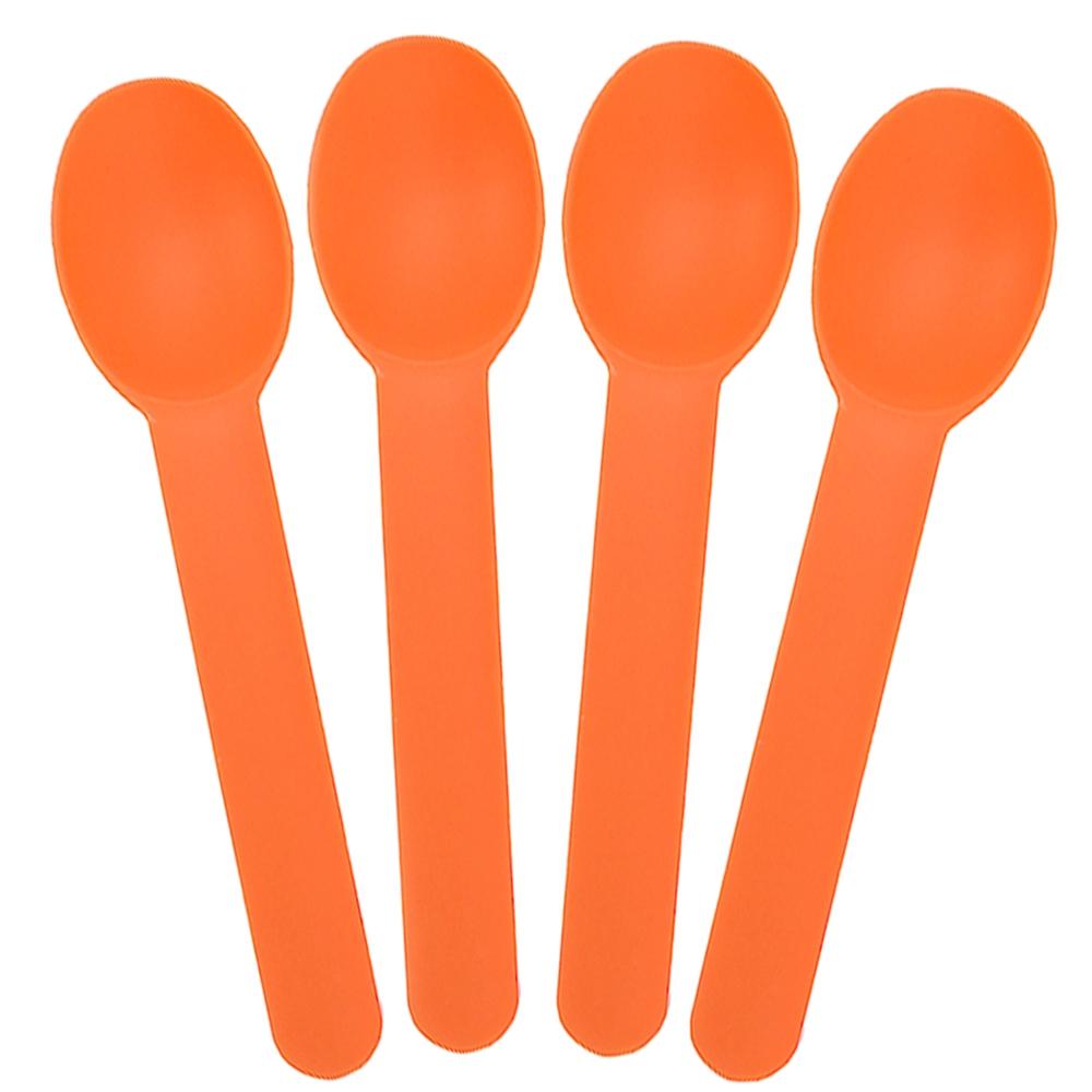 UNIQ® Orange Heavy Duty Ice Cream Spoons