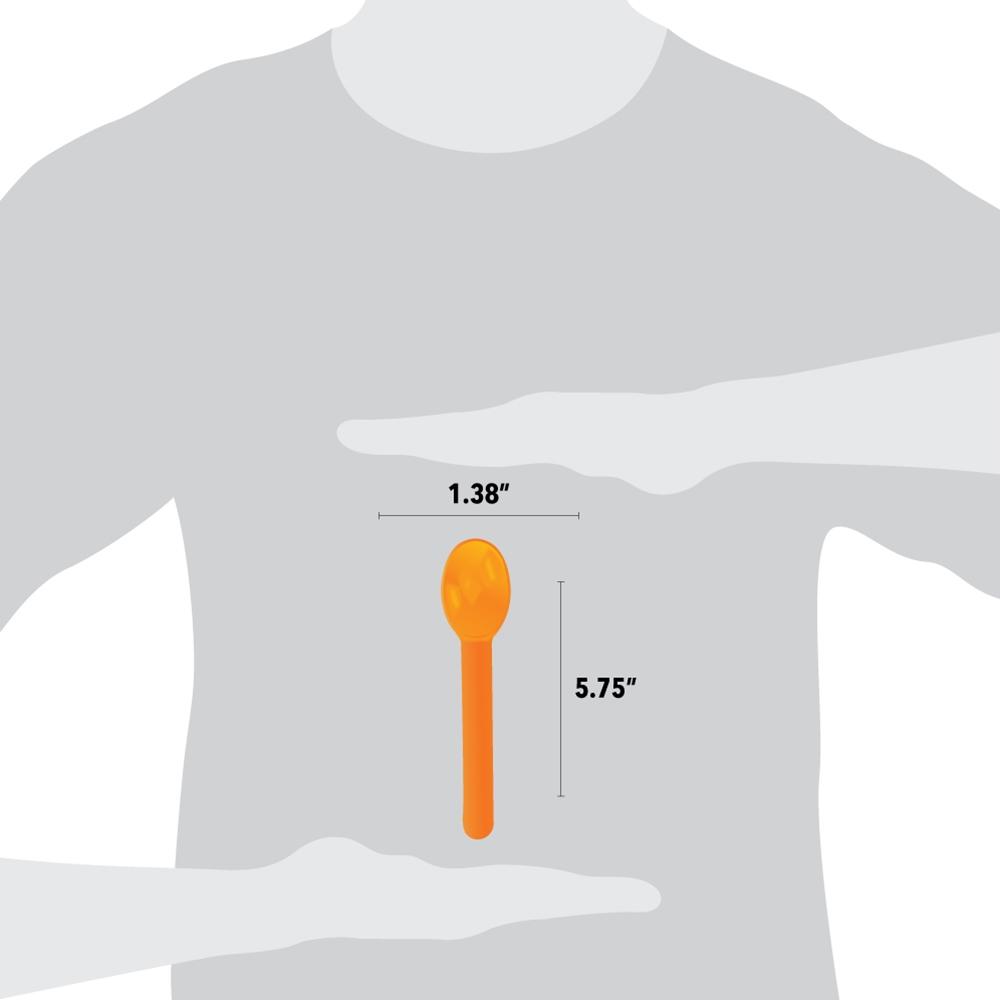 UNIQ® Orange Heavy Duty Ice Cream Spoons