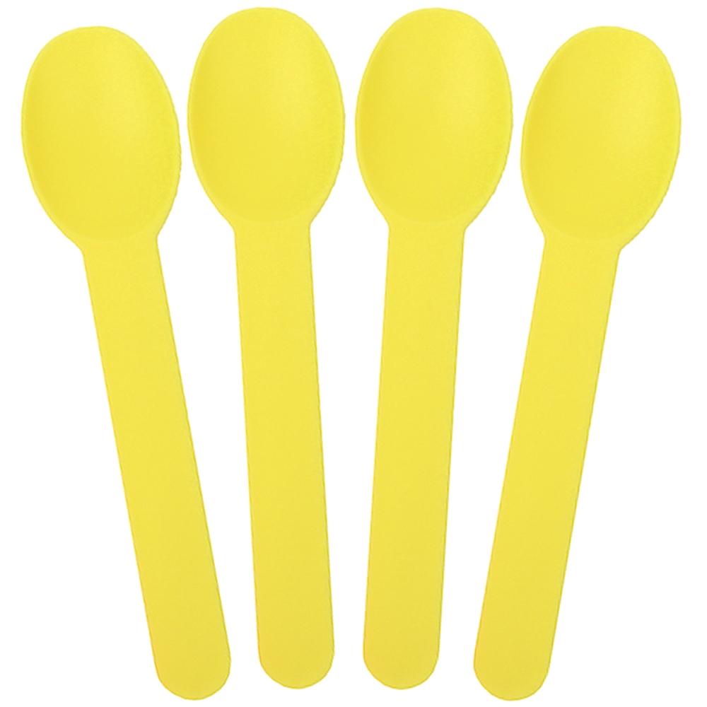 UNIQ® Yellow Heavy Duty Ice Cream Spoons