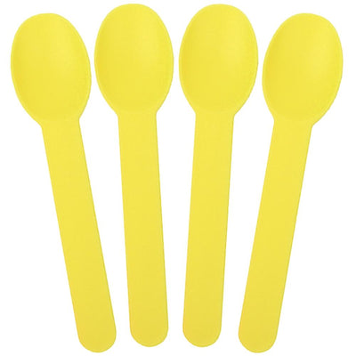 UNIQ® Yellow Heavy Duty Ice Cream Spoons