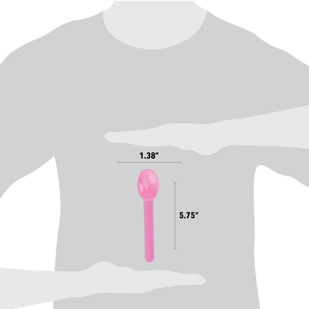UNIQ® Light Pink Heavy Duty Ice Cream Spoons