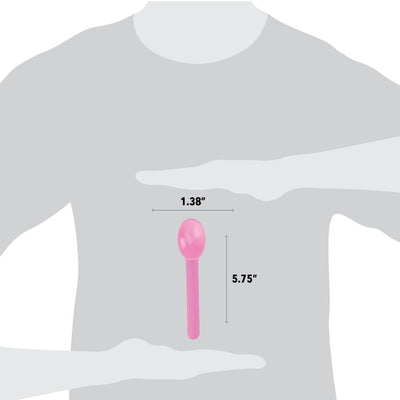UNIQ® Light Pink Heavy Duty Ice Cream Spoons