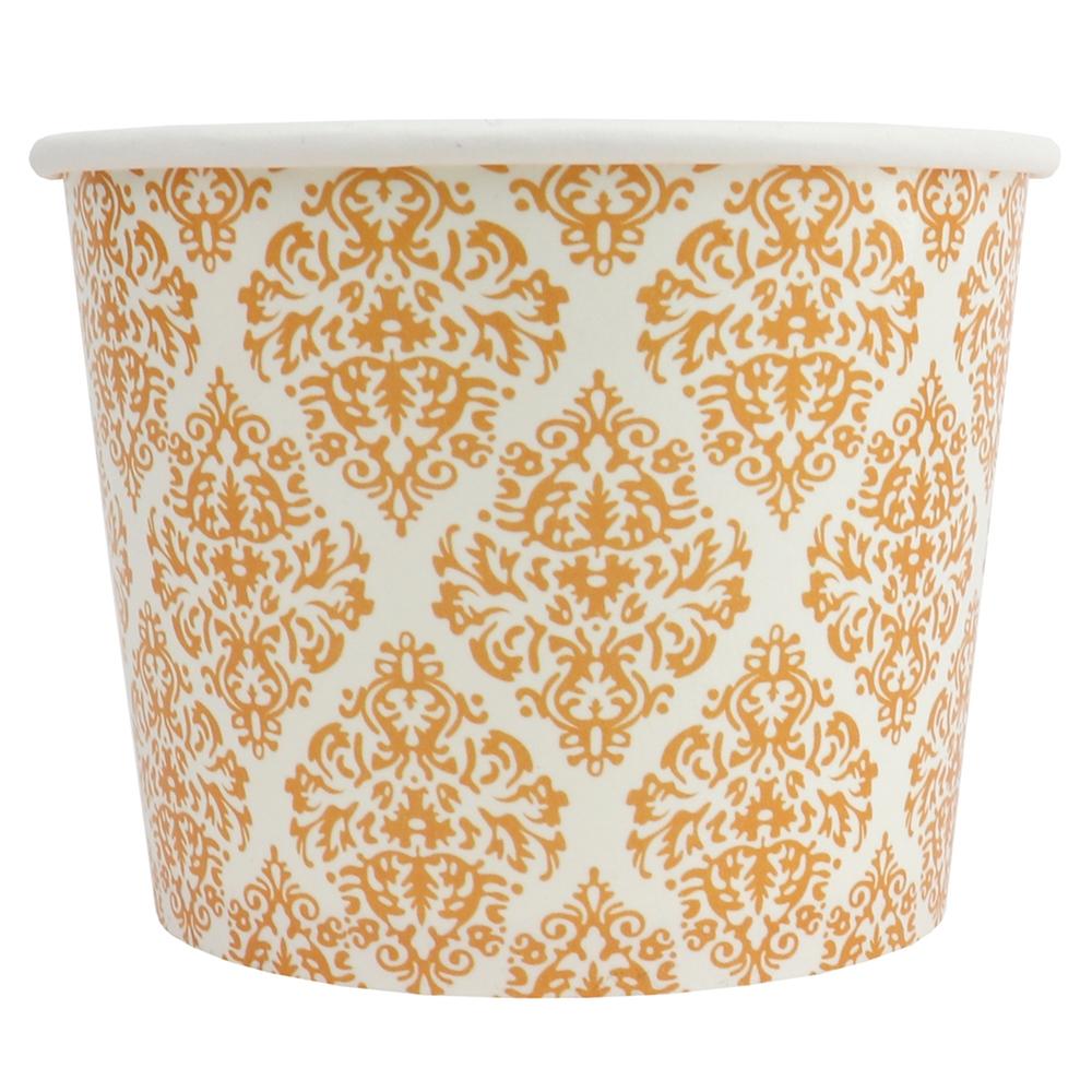 UNIQ® 12 oz Elegant Gold Ice Cream Cups
