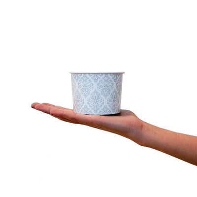 UNIQ® 12 oz Elegant Silver Ice Cream Cups