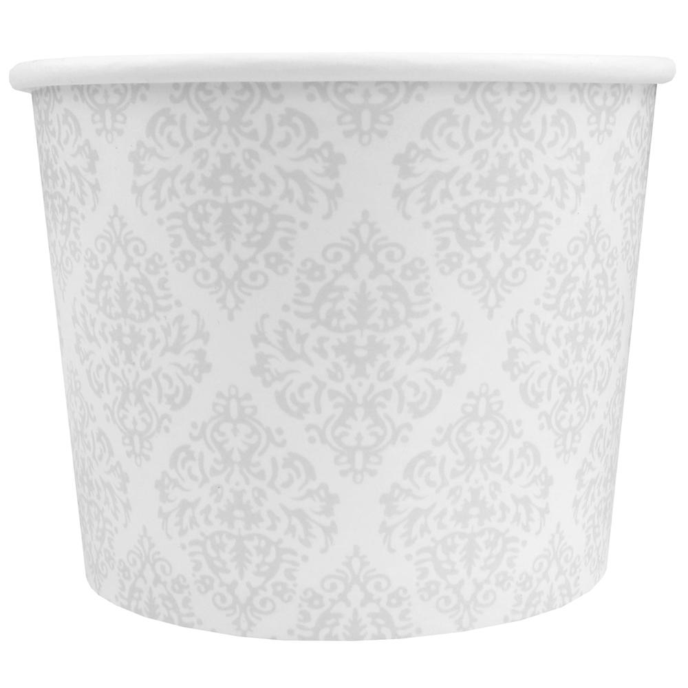 UNIQ® 12 oz Elegant Silver Ice Cream Cups