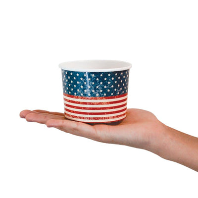 UNIQ® 12 oz Red White and Beautiful Ice Cream Cups