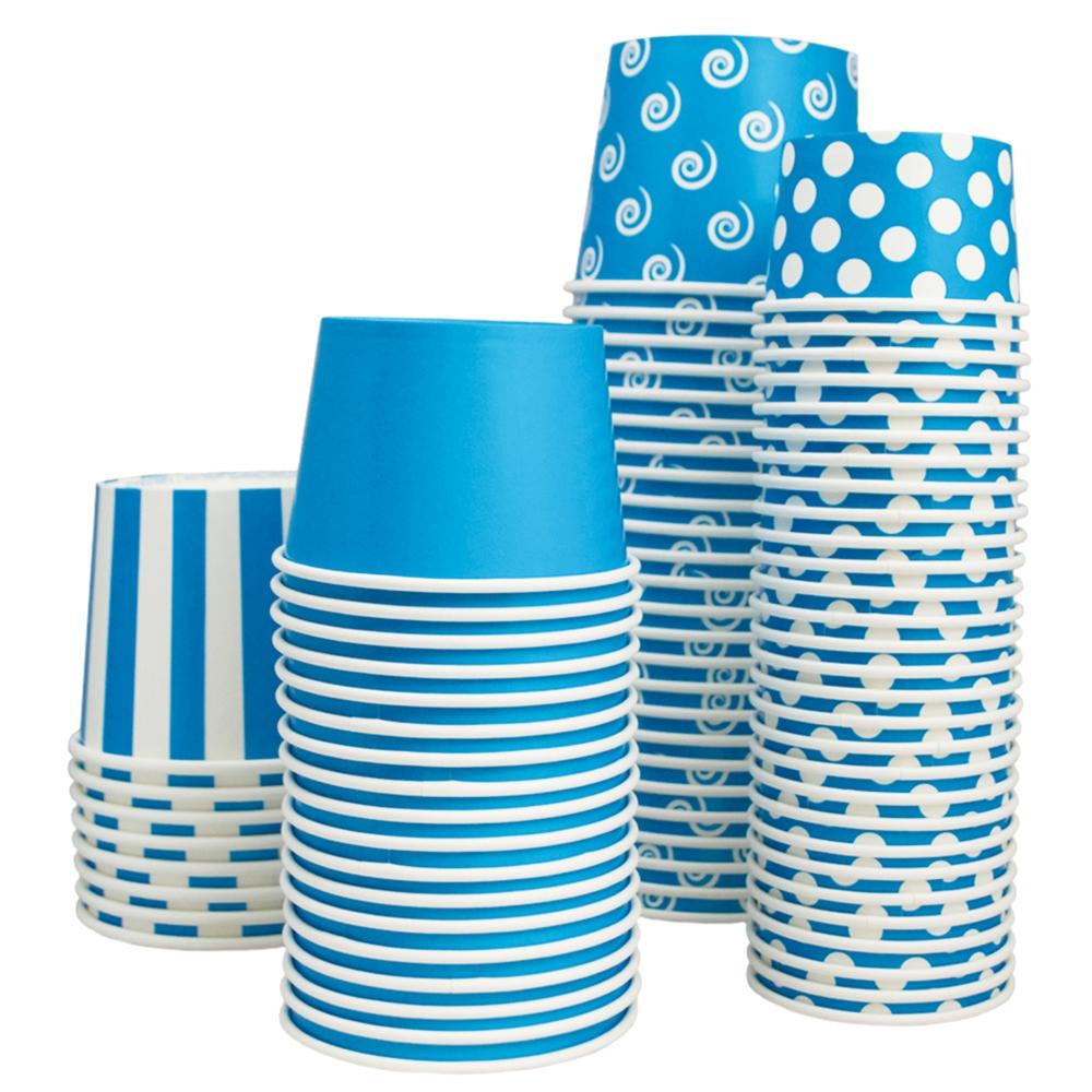 UNIQ® 12 oz Blue Swirls and Twirls Ice Cream Cups