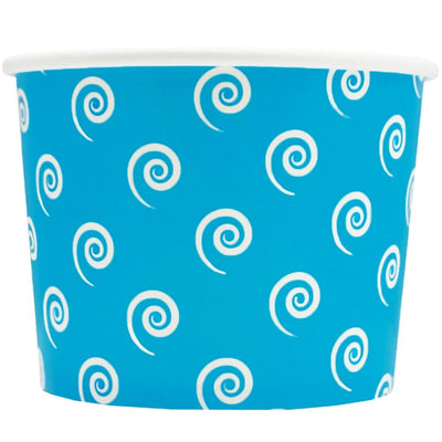 UNIQ® 12 oz Blue Swirls and Twirls Ice Cream Cups