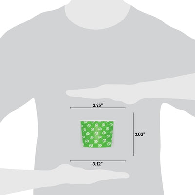 UNIQ® 12 oz Green Swirls and Twirls Ice Cream Cups