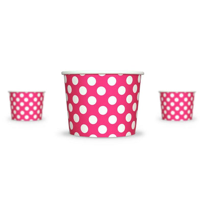 UNIQ® 12 oz Pink Polka Dotty Ice Cream Cups