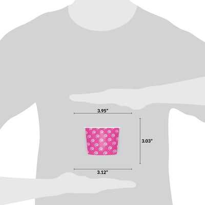 UNIQ® 12 oz Pink Swirls and Twirls Ice Cream Cups