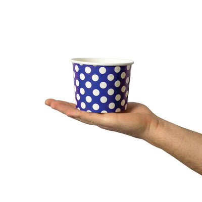 UNIQ® 12 oz Purple Polka Dotty Ice Cream Cups