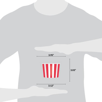 UNIQ® 12 oz Red Striped Madness Ice Cream Cups