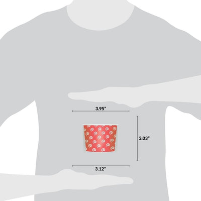 UNIQ® 12 oz Red Swirls and Twirls Ice Cream Cups