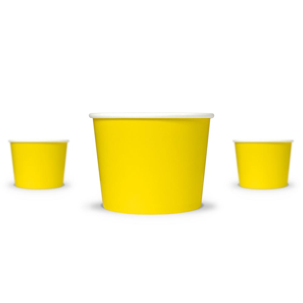 UNIQ® 12 oz Yellow Ice Cream Cups