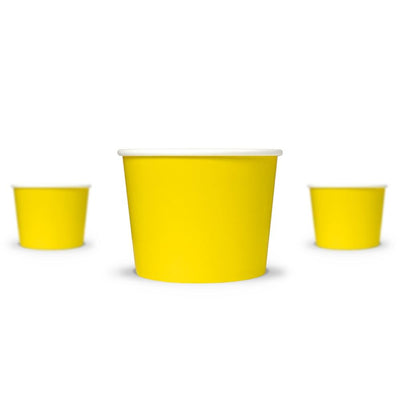 UNIQ® 12 oz Yellow Ice Cream Cups