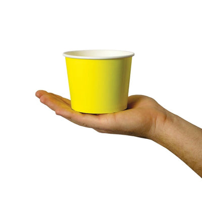 UNIQ® 12 oz Yellow Ice Cream Cups