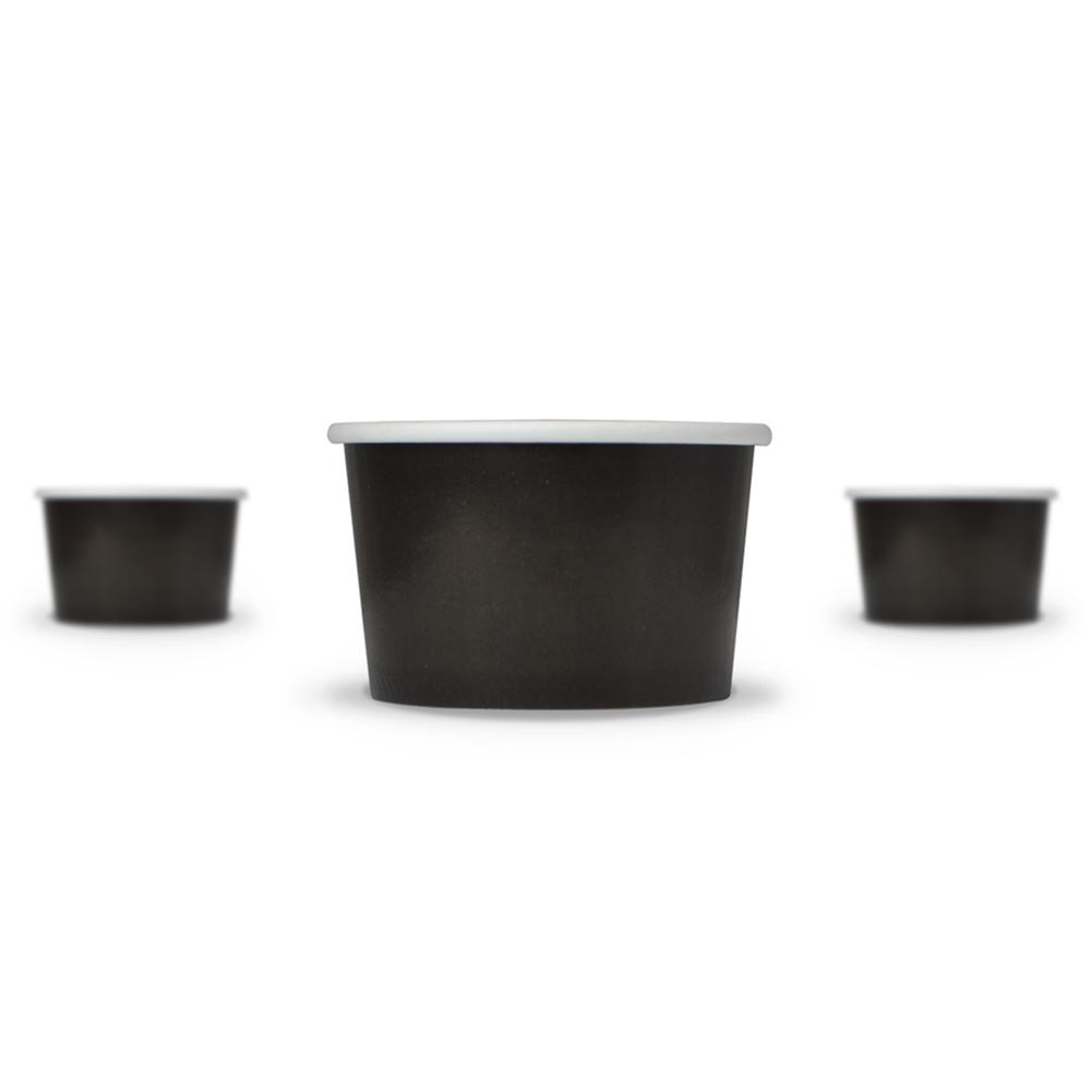 UNIQ® 4 oz Black Ice Cream Cups