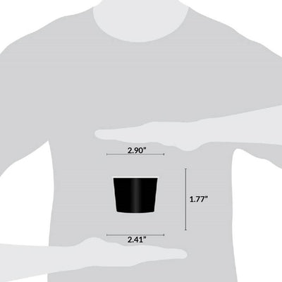 UNIQ® 4 oz Black Ice Cream Cups