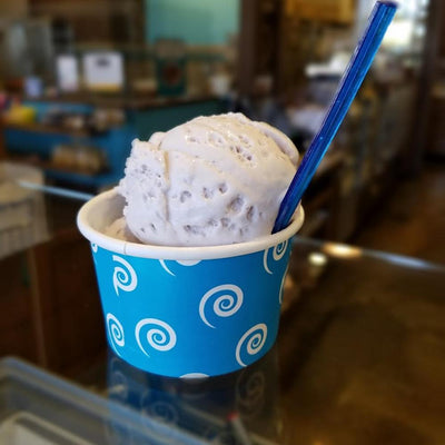 UNIQ® 4 oz Blue Swirls and Twirls Ice Cream Cups