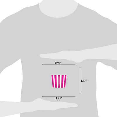 UNIQ® 4 oz Pink Striped Madness Ice Cream Cups