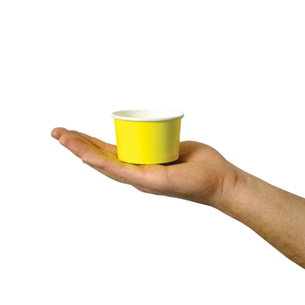 UNIQ® 4 oz Yellow Ice Cream Cups
