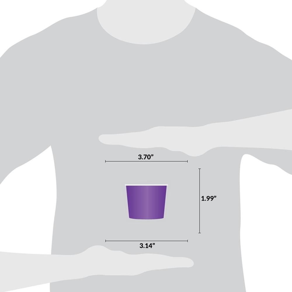 UNIQ® 6 oz Purple Ice Cream Cups
