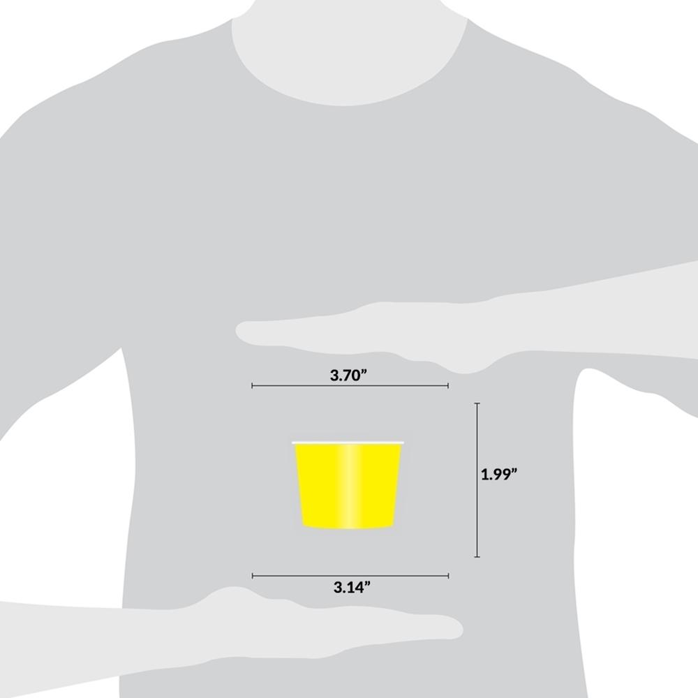 UNIQ® 6 oz Yellow Ice Cream Cups
