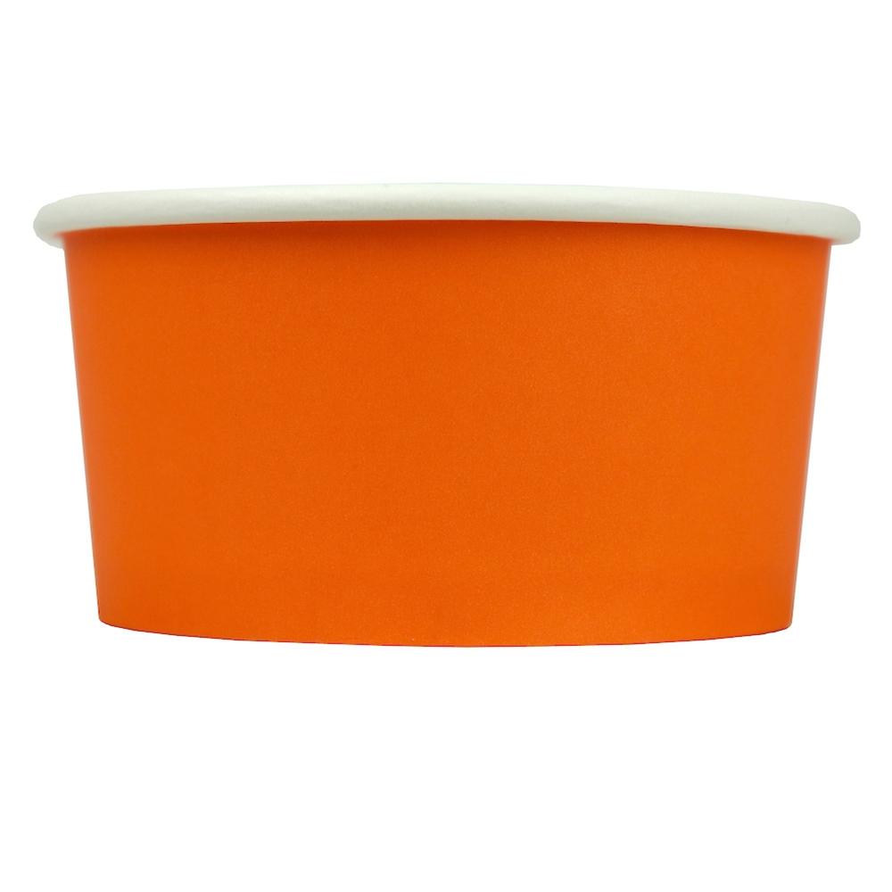 UNIQ® 6 oz Orange Eco-Friendly Compostable Ice Cream Cups