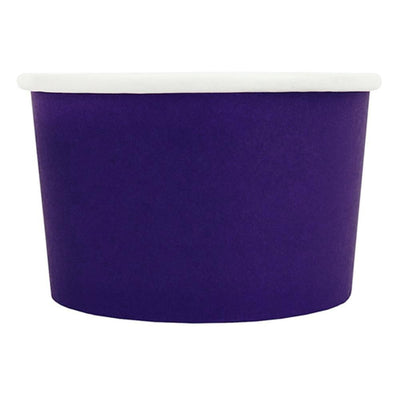 UNIQ® 4 oz Purple Eco-Friendly Compostable Ice Cream Cups